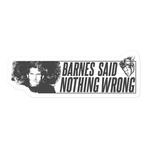 FREE BARNES sticker